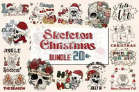 Load image into Gallery viewer, 20 Skeleton Christmas v2 Designs Bundle PNG
