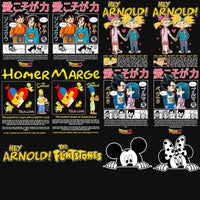 Load image into Gallery viewer, 20 Valentine Couples Streetwear Black + White Designs Bundle PNG
