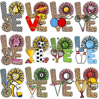 Load image into Gallery viewer, 20 Valentine Love Sunflower Sports Designs Bundle Png
