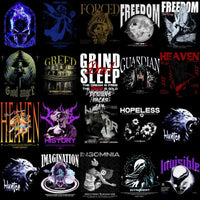 Load image into Gallery viewer, 200 Mixed Streetwear Designs Bundle Png + Psd
