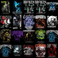 Load image into Gallery viewer, 200 Mixed Streetwear Designs Bundle Png + Psd
