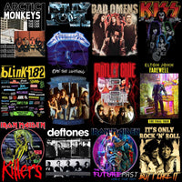 Load image into Gallery viewer, 200 Rock Heavy Metal V8 Music Designs Bundle PNG
