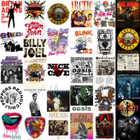 Load image into Gallery viewer, 200 Rock Heavy Metal V8 Music Designs Bundle PNG
