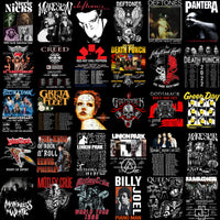 Load image into Gallery viewer, 200 Rock Heavy Metal V8 Music Designs Bundle PNG
