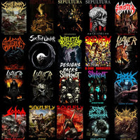 Load image into Gallery viewer, 200 Rock Heavy Metal V5 Halftone Designs Bundle Png
