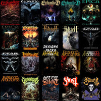 Load image into Gallery viewer, 200 Rock Heavy Metal V5 Halftone Designs Bundle Png
