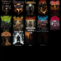 Load image into Gallery viewer, 200 Rock Heavy Metal V5 Halftone Designs Bundle Png
