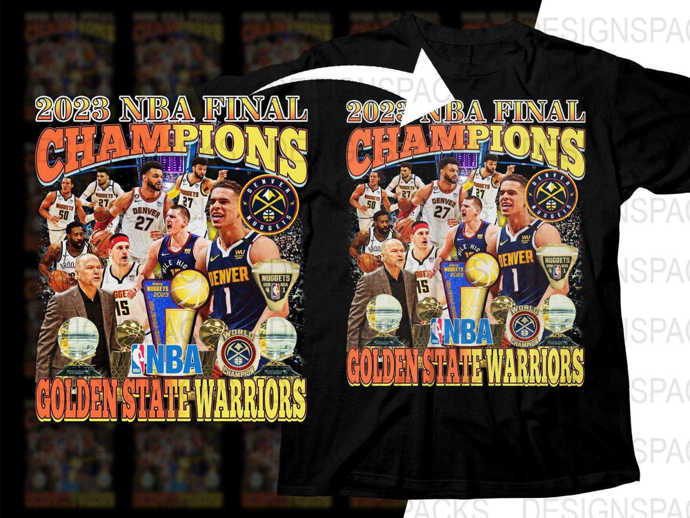 2023 NBA Final Denver Nuggets Champions Bootleg Png Digital Download