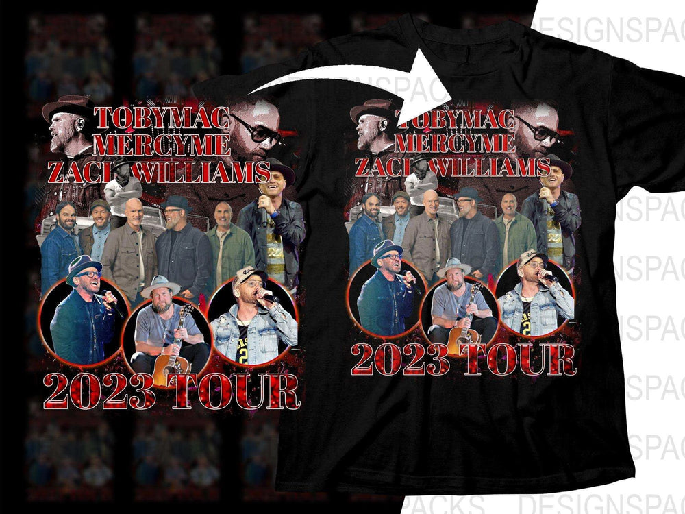 2023 Tour TobyMac MercyMe Zach Williams Png Digital Download