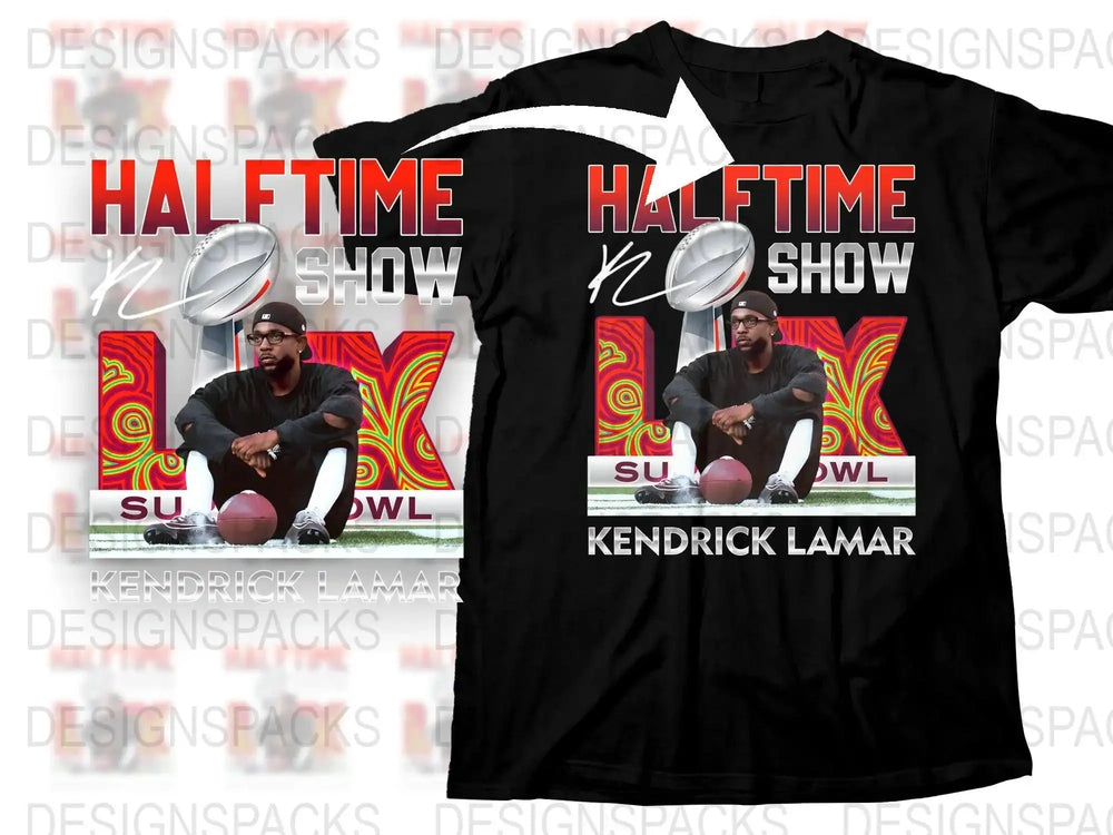 2025 Super Bowl LIX Halftime Show Kendrick Lamar Png Digital Download