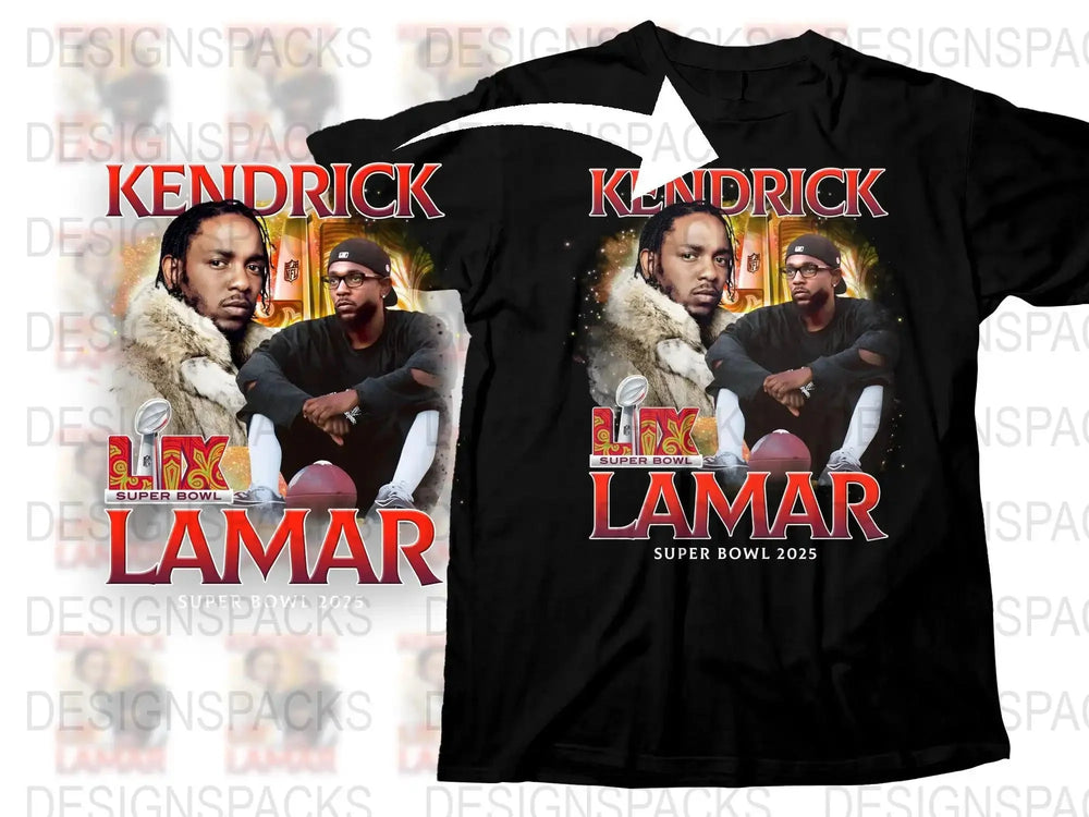 2025 Super Bowl LIX Kendrick Lamar Fan Art Png Digital Download