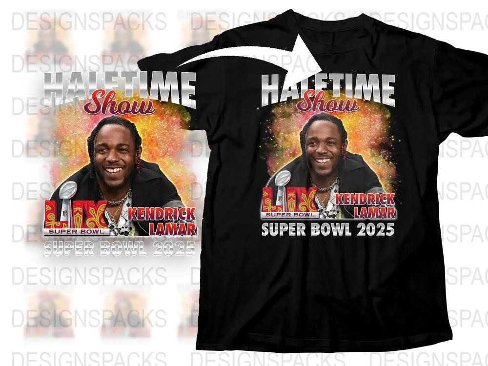2025 Super Bowl LIX Kendrick Lamar Halftime Show Png Digital Download