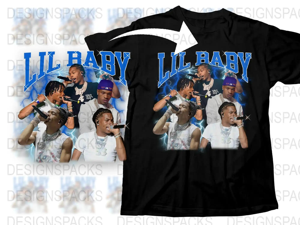 Lil Baby Graphic T-Shirt, Hip Hop Merchandise, Men's Concert Tee, Music Fan Apparel, Gift for Him