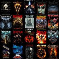 Load image into Gallery viewer, 205 Rock Heavy Metal V6 Halftone Designs Bundle Png
