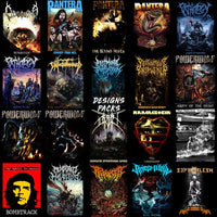 Load image into Gallery viewer, 205 Rock Heavy Metal V6 Halftone Designs Bundle Png
