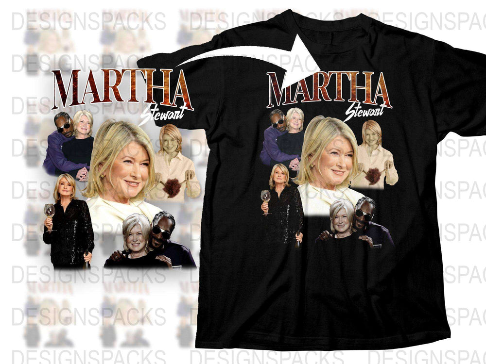 Martha Stewart Collage T-Shirt, Celebrity Graphic Tee, Iconic TV Host Design, Fan Gift Idea