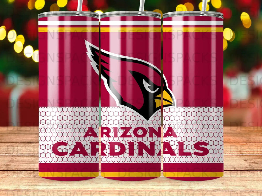 Arizona Cardinals Team Logo Honeycomb Pattern Tumbler product type