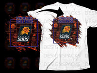 Load image into Gallery viewer, Phoenix Suns Graphic Design White T-Shirt

