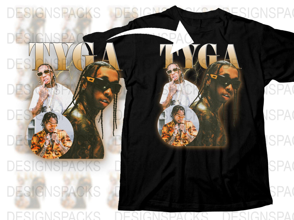 Tyga Graphic T-Shirt, Hip Hop Artist Print Tee, Music Fan Merchandise, Gift Idea