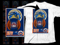 Load image into Gallery viewer, New York Mets Baseball Team Graphic T-shirt for Fans
