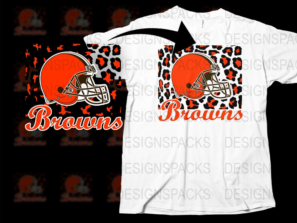 Cleveland Browns Football T-Shirt, Orange Helmet Graphic Tee, Sports Fan Apparel, Men's Casual Wear