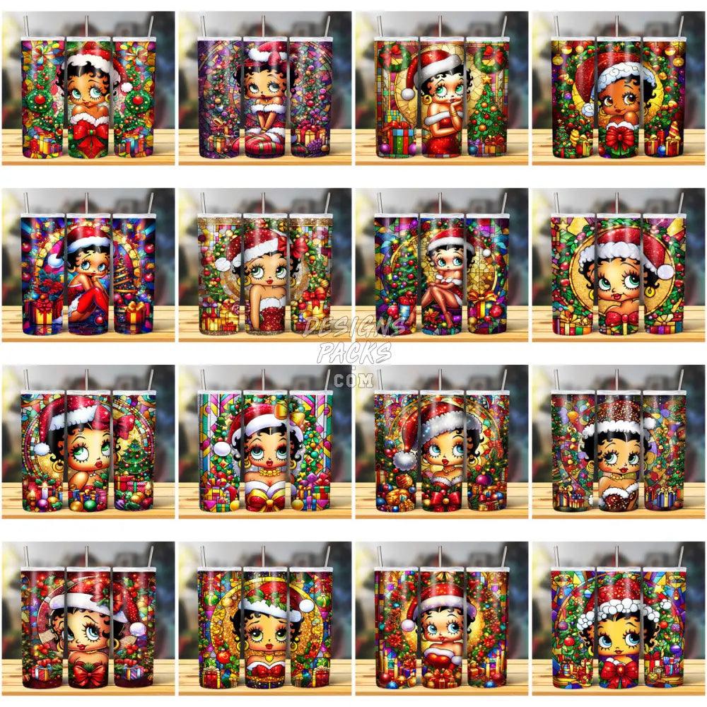 21 Betty Boop Christmas Tumbler Wrap Bundle Jpg