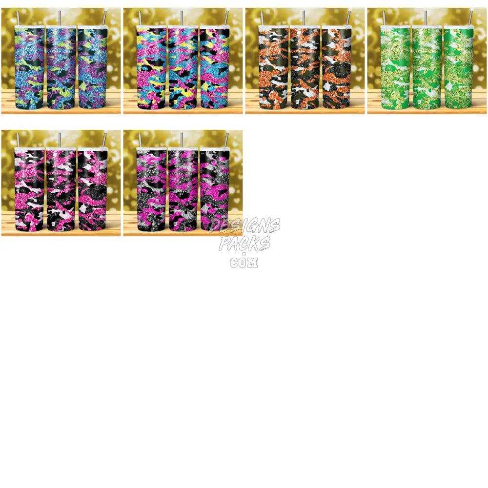 21 Camouflage Glitter Tumbler Wrap Bundle Jpg