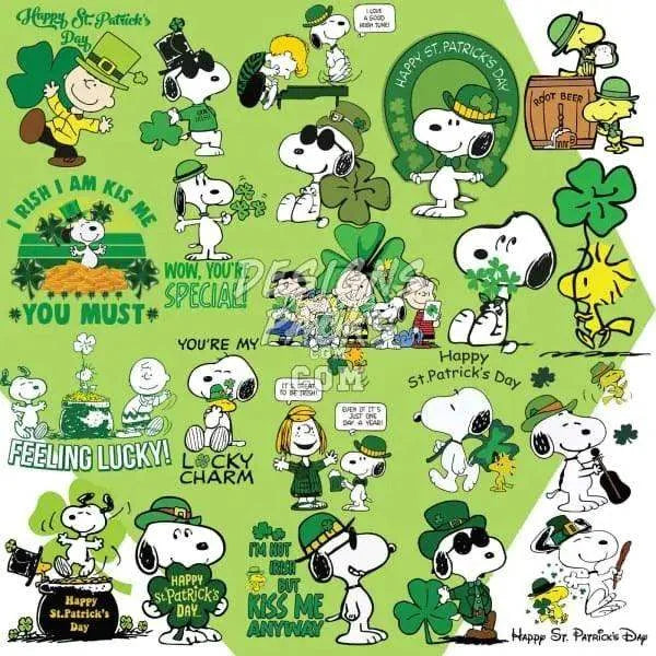 21 Cartoon St. Patrick’s Day Designs Bundle PNG
