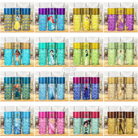 Load image into Gallery viewer, 21 Coach Princesses Cartoon Tumbler Wrap Bundle Jpg

