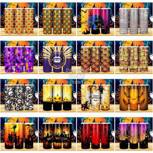 21 HALLOWEEN Tumbler Wrap Bundle JPG