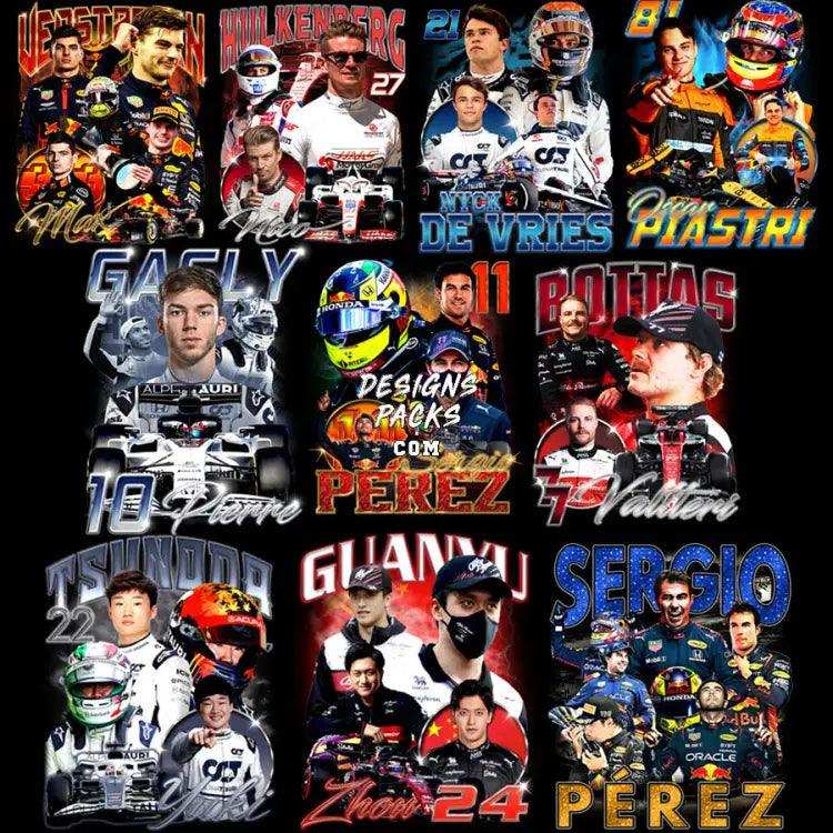 21 Racing Best F1 Drivers Bootlegs Designs Bundle Png