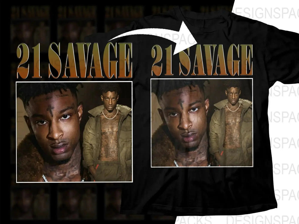 21 Savage Music Bootleg Exclusive Fan Art Png Digital Download