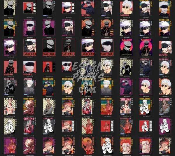211 V2 Anime Designs Bundle PNG designspacks