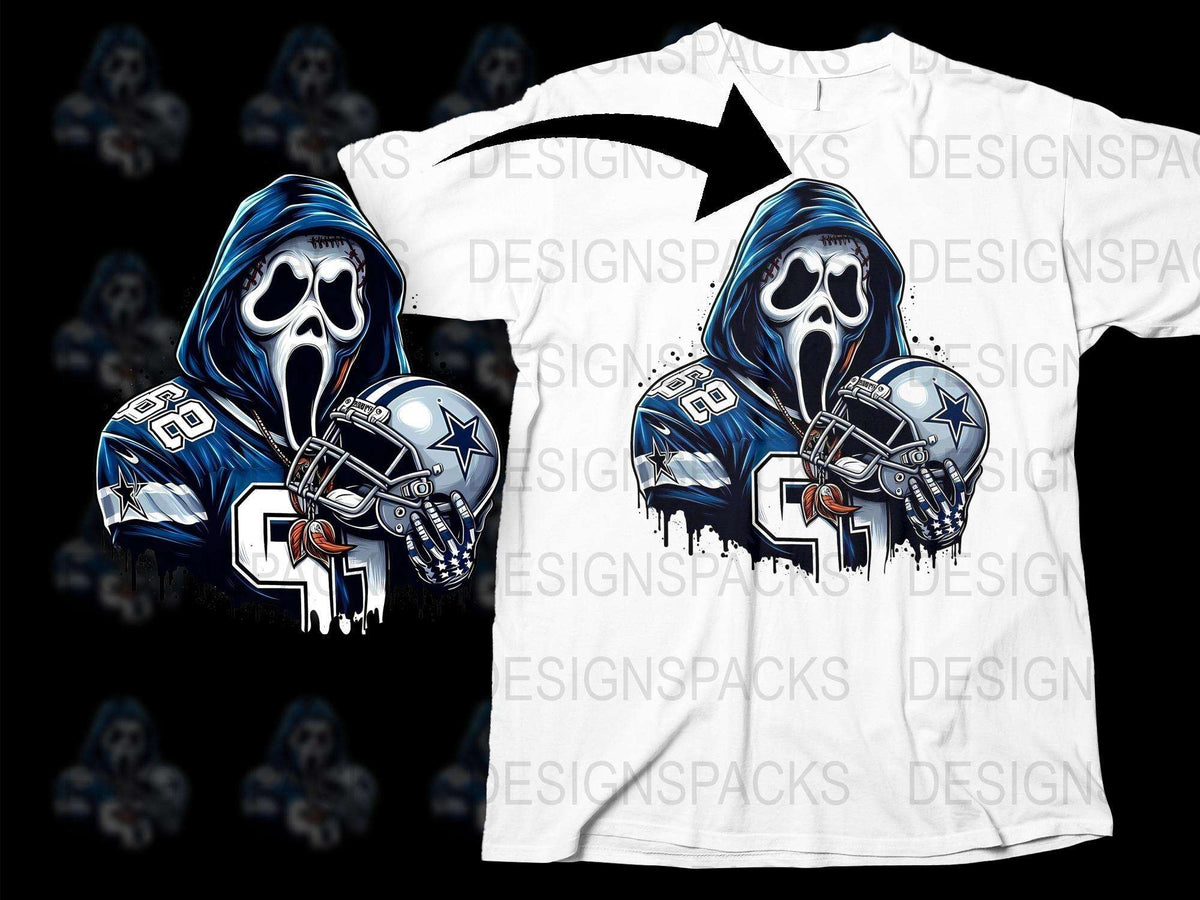 Unique Reaper Football Player Graphic T-Shirt, Cool Sports Fan Apparel, Unisex Stylish Design Shirt