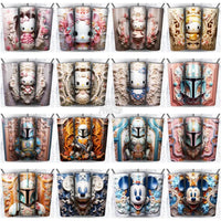 Load image into Gallery viewer, 215 Porcelain Mix Cartoon Tumbler Wrap Bundle Jpg
