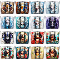 Load image into Gallery viewer, 215 Porcelain Mix Cartoon Tumbler Wrap Bundle Jpg
