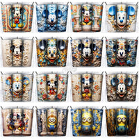 Load image into Gallery viewer, 215 Porcelain Mix Cartoon Tumbler Wrap Bundle Jpg
