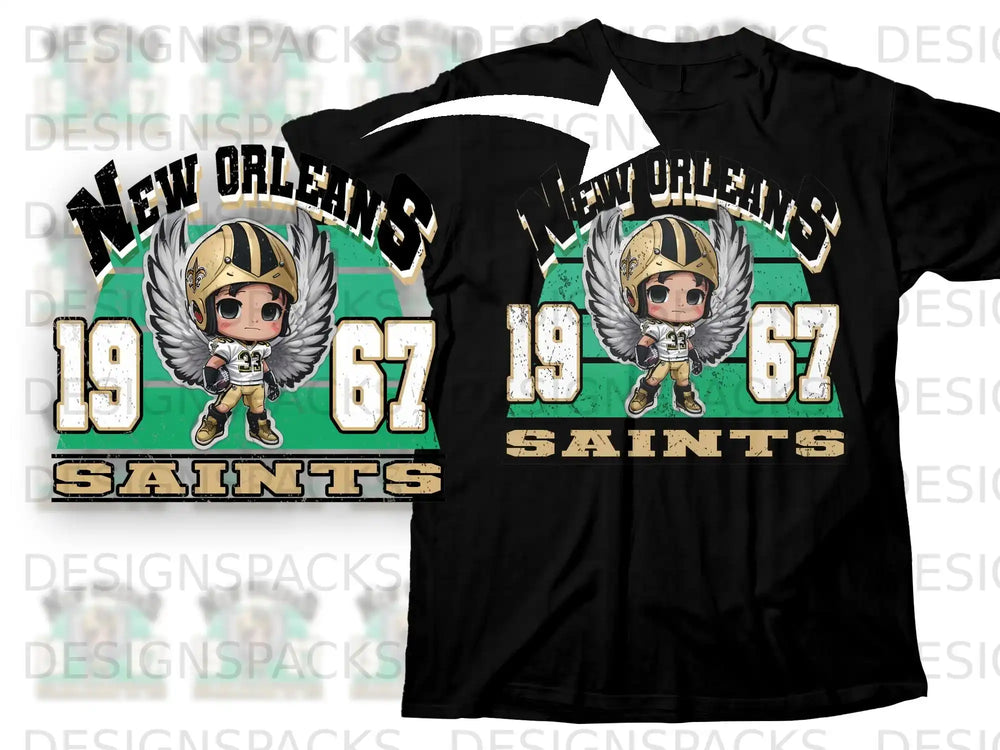 New Orleans Saints 1967 Vintage Design T-shirt