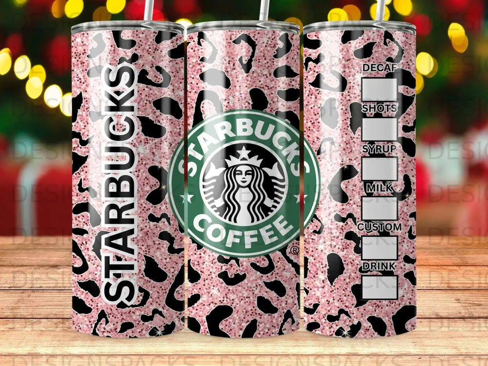 Starbucks Pink Glitter Leopard product type