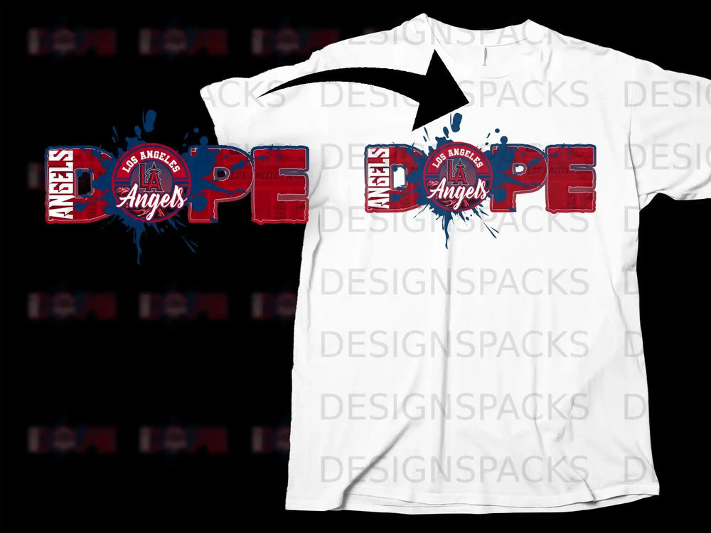 LA Angels Dope Graphic Tee Shirt for Fans and Supporters