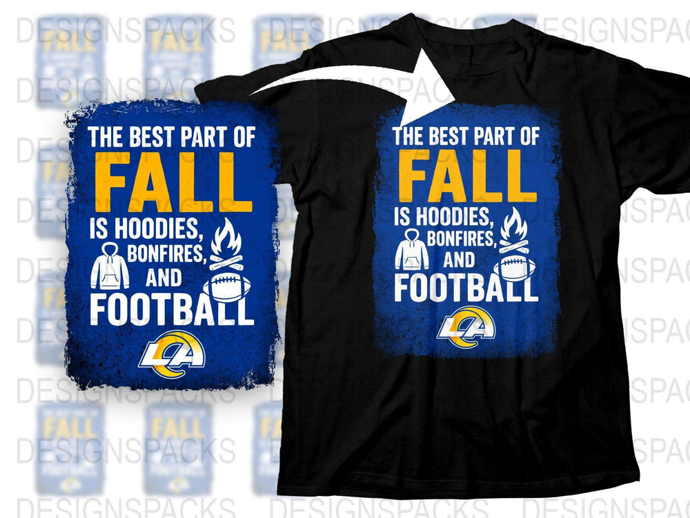 Fall Hoodie Football Bonfire Graphic T-Shirt, Autumn Season Casual Apparel, Unisex Sports Fan Clothing