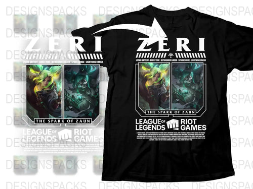 League of Legends T-Shirt, The Spark of Zaun Design, Riot Games Official Merchandise, Gamer Apparel