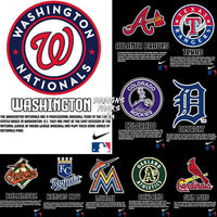 Load image into Gallery viewer, 22 Baseball Teams Streetwear Designs Bundle Png + Psd
