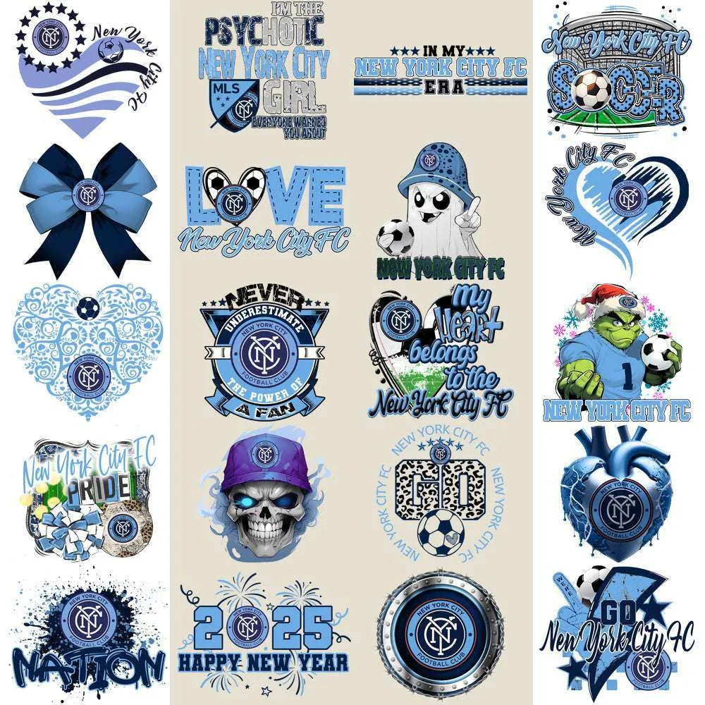 21 New York City FC Soccer Designs Bundle PNG