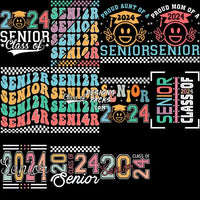 Load image into Gallery viewer, 22 Senior Class 2024 Graduation Designs Bundle Png
