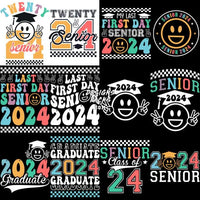 Load image into Gallery viewer, 22 Senior Class 2024 Graduation Designs Bundle Png
