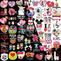 Load image into Gallery viewer, 220 Valentine&#39;s Day Cartoon Designs Bundle PNG designspacks
