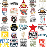 Load image into Gallery viewer, 220 Peace War History Military Designs Bundle PNG
