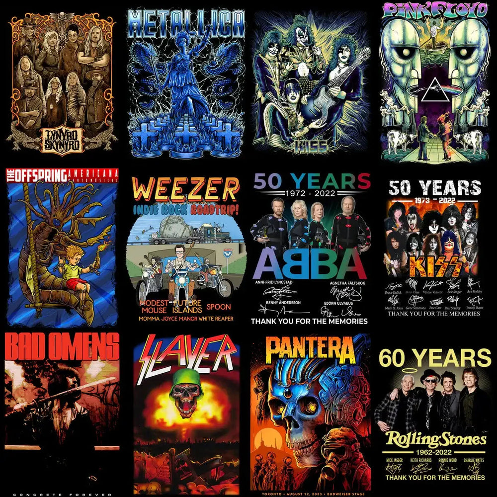 220 Rock Heavy Metal V7 Designs Bundle PNG