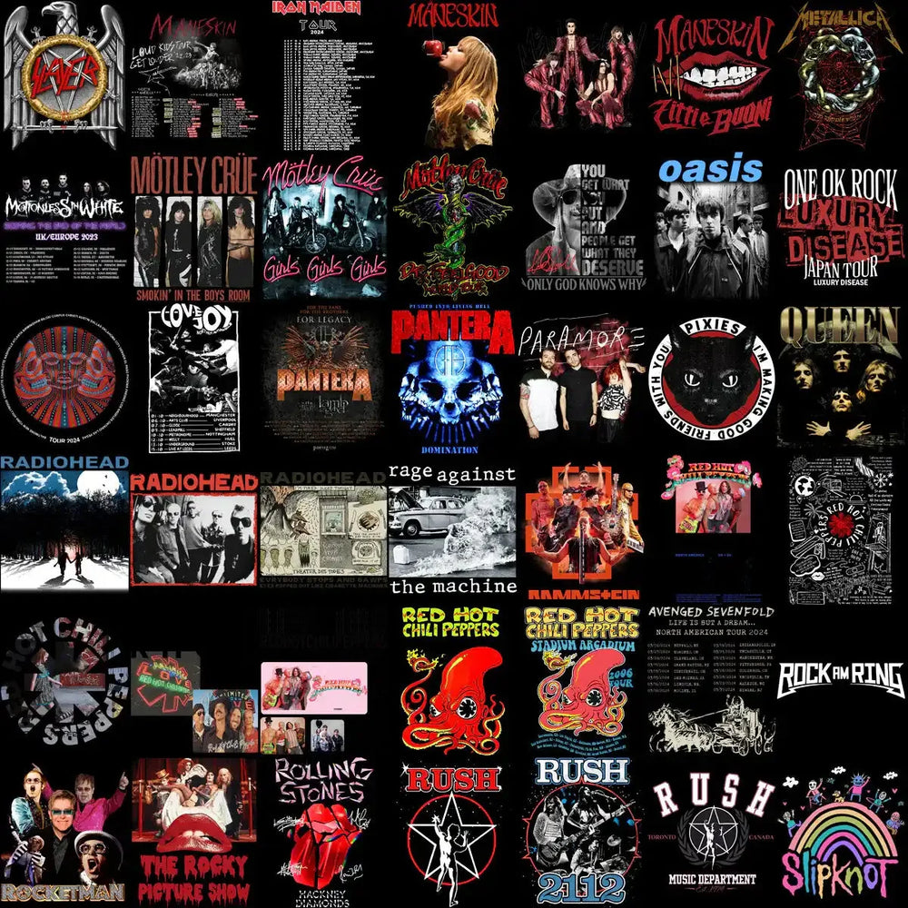 220 Rock Heavy Metal V7 Designs Bundle PNG